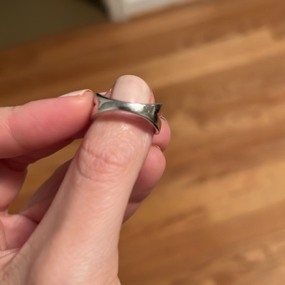 Petite Diamond Crossover Ring - Picture 6 of 11